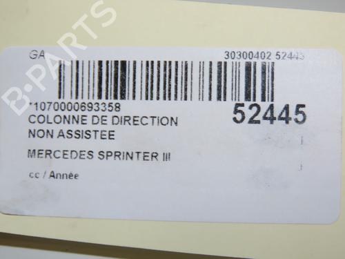 Used Steering column MERCEDES-BENZ SPRINTER 4-t Van (B907, B910) 414 CDI RWD (907.643, 907.645, 907.647) (143 hp) 31077305