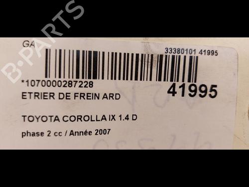 Right rear brake caliper TOYOTA COROLLA (_E12_) 1.4 D (NDE120_, NDE120R) | BP14877051M106 