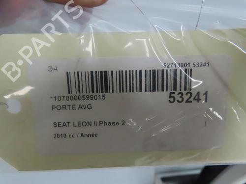 Used Left front door SEAT LEON (1P1) 2.0 TDI (170 hp) 28831305