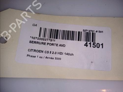 Used Front right lock CITROËN C5 III (RD_) 2.0 HDi 140 (RDRHF8, RDRHFA, RDRHA8, RDRHAJ) (140 hp) 11102742