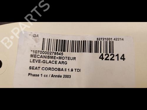 Used Rear left window mechanism SEAT CORDOBA (6L2) 1.9 TDI (131 hp) 9613998