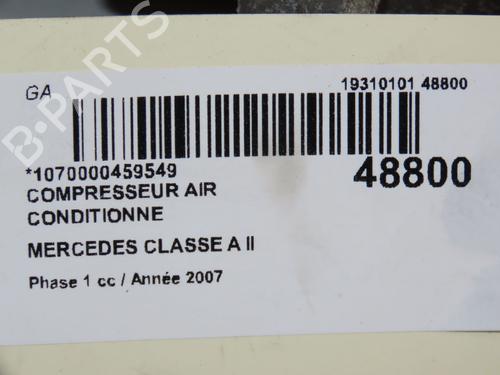 AC compressor MERCEDES-BENZ A-CLASS (W169) A 180 (169.032, 169.332) | BP18351396M34 