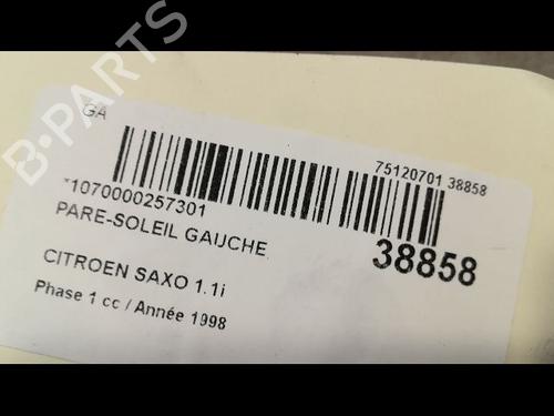 Used Left sun visor CITROËN SAXO (S0, S1) 1.4 VTS (75 hp) 23177523