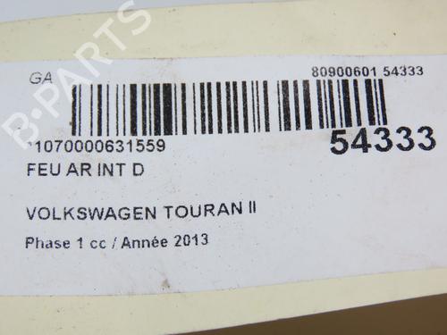 Used Right tailgate light VW TOURAN (1T3) 2.0 TDI (140 hp) 28969496