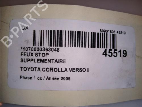 Used Third brake light TOYOTA COROLLA Verso (ZER_, ZZE12_, R1_) 2.2 D-4D (AUR10_, AUR10R) (136 hp) 23178116