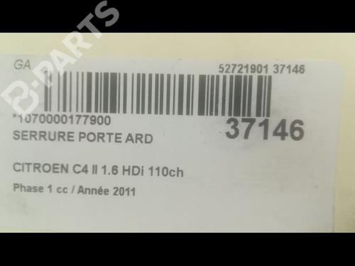 Rear right lock CITROËN C4 II (NC_) 1.6 HDi 110 | BP9602460C99 
