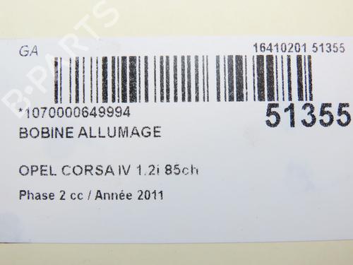 ignition-coil-opel-corsa-d-s07-2006-2007-2008-2009-2010-2011-2012-2013-2014-2015-28966969 main image