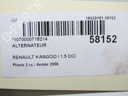 Alternator RENAULT KANGOO (KC0/1_) 1.5 dCi | BP36246555M7 - Image 9