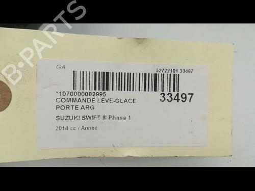 Used Left rear window switch SUZUKI SWIFT IV (FZ, NZ) 1.2 (AZH412, ZC72S) (94 hp) 9596414