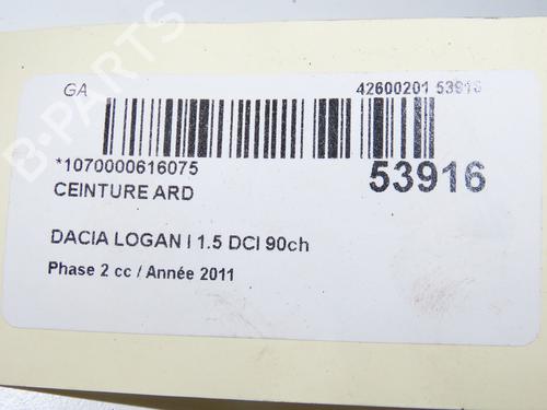 Rear right seatbelt DACIA LOGAN MCV (KS_) 1.5 dCi (KS04) | BP33298092I28 - Image 5