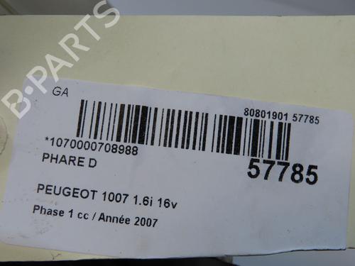 Right headlight PEUGEOT 1007 (KM_) 1.6 16V | BP36246805C29 - Image 5