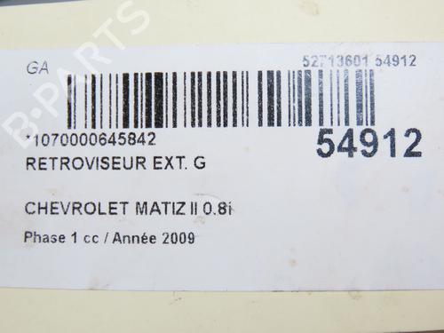 Left mirror CHEVROLET MATIZ (M200, M250) 0.8 | BP28968765C26