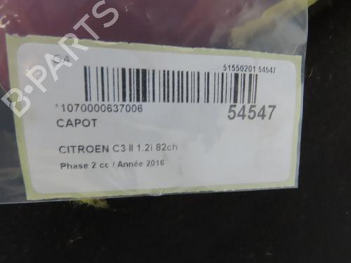 Used Hood CITROËN C3 II (SC_) 1.2 VTi 82 (82 hp) 28414936