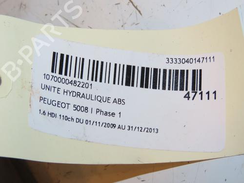 ABS pump PEUGEOT 5008 (0U_, 0E_) 1.6 HDi | BP16825702M43 