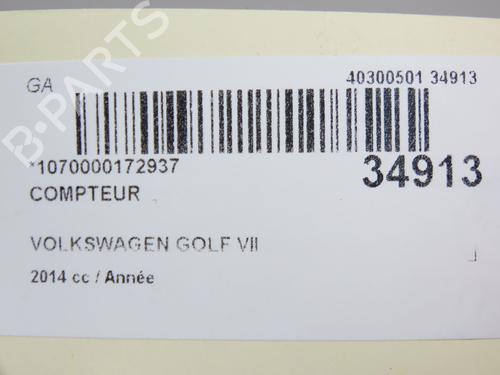 instrument-cluster-vw-golf-vii-5g1-bq1-be1-be2-2012-2013-2014-2015-2016-2017-2018-2019-2020-2021-36494540 main image