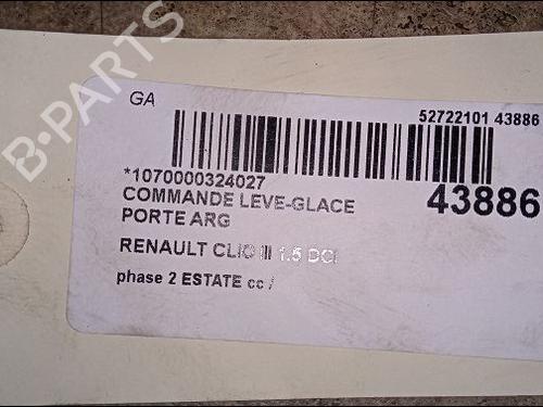 Used Left rear window switch RENAULT CLIO III Grandtour (KR0/1_) 1.5 dCi (KR0F) (86 hp) 9618659