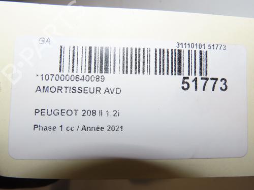 Right front shock absorber PEUGEOT 208 II (UB_, UP_, UW_, UJ_) 1.2 PureTech 100 | BP29415141M17