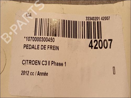 bremsepedal CITROËN C3 II (SC_) 1.4 VTi 95 (95 hp) 9616513