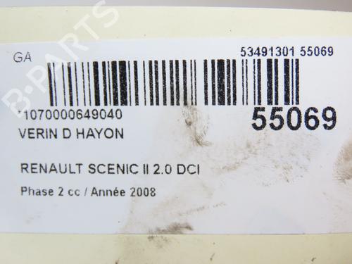 Used Tailgate lift support RENAULT GRAND SCÉNIC II (JM0/1_) 2.0 dCi (JM1K) (150 hp) 28832319