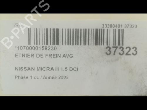 Left front brake caliper NISSAN MICRA III (K12) 1.5 dCi | BP14878191M105