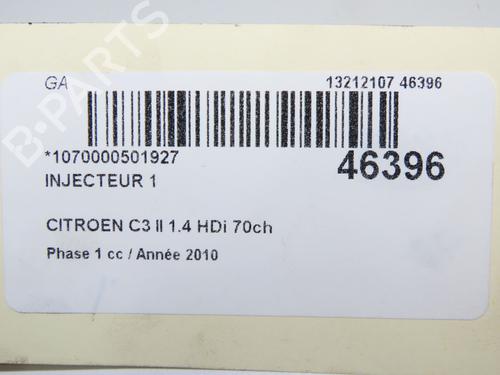 Injector CITROËN C3 II (SC_) 1.4 HDi 70 (SC8HZC, SC8HR0, SC8HP4) | BP33032103M100 - Image 5