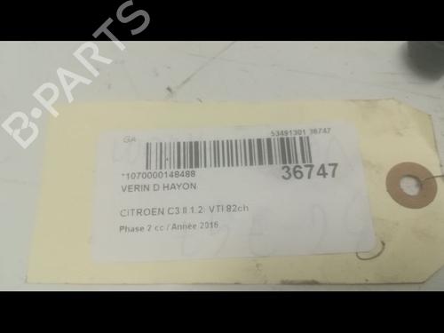 Used Tailgate lift support CITROËN C3 II (SC_) 1.2 VTi 82 (82 hp) 14879699