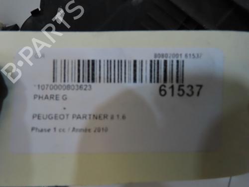 Left headlight PEUGEOT PARTNER Box Body/MPV 1.6 HDi 16V | BP39893991C28 - Image 5