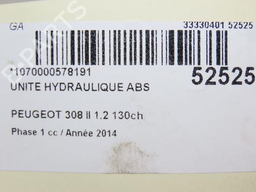 ABS pump PEUGEOT 308 II (LB_, LP_, LW_, LH_, L3_) 1.2 THP 130 | BP28967616M43 