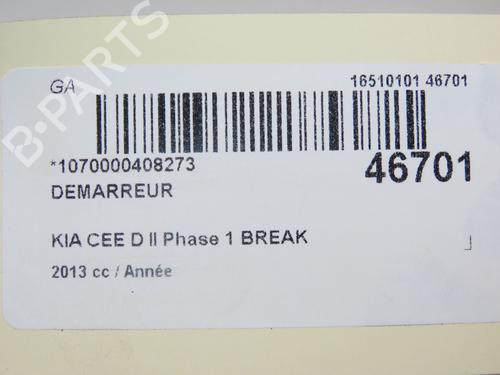 Starter KIA CEE'D Sportswagon (JD) 1.6 CRDi 128 | BP19170656M8