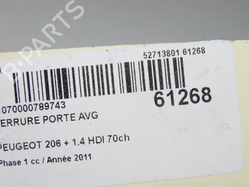 Used Front left lock Front left lock PEUGEOT 206+ (2L_, 2M_) 1.4 HDi eco 70 (68 hp) 40110739 40110739