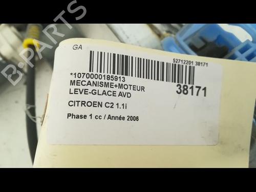 Used Front right window mechanism CITROËN C2 (JM_) 1.1 (60 hp) 9603044