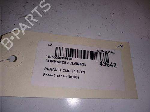 Commande de phare RENAULT CLIO II (BB_, CB_) 1.5 dCi (B/CB08) (82 hp) 23174516