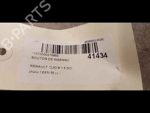 Used Warning switch Warning switch RENAULT CLIO III Grandtour (KR0/1_) 1.5 dCi (88 hp) 9613640 9613640