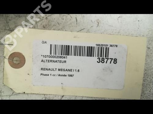 Generator RENAULT MEGANE I (BA0/1_) 1.6 e (BA0F, BA0S) | BP9604214M7 
