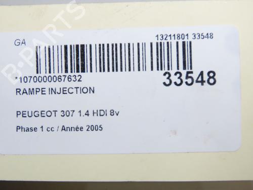 Used Injection rail Injection rail PEUGEOT 307 (3A/C) 2.0 HDi 90 (90 hp) 23171693 23171693
