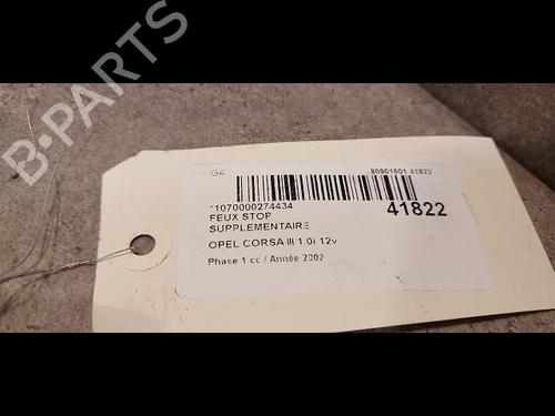 Used Third brake light Third brake light OPEL CORSA C (X01) 1.0 (F08, F68) (58 hp) 9613418 9613418