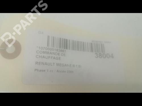 Climate control RENAULT MEGANE III Hatchback (BZ0/1_, B3_) 1.6 16V Hi-Flex (BZ03) | BP9603959I5 