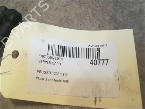 Hood lift support PEUGEOT 306 Hatchback (7A, 7C, N3, N5) 1.9 D | BP14879048C139 