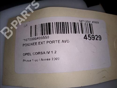 Front left exterior door handle OPEL CORSA D (S07) 1.2 (L08, L68) | BP11533195C128 