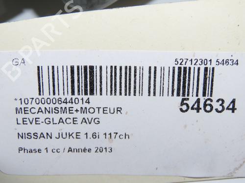 Used Front left window mechanism NISSAN JUKE (F15) 1.6 (117 hp) 29551200