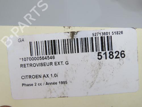 Used Left mirror Left mirror CITROËN AX (ZA-_) 10 (50 hp) 33249680 33249680
