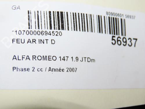 Right tailgate light CITROËN C2 (JM_) 1.4 | BP36495740C80 - Image 5