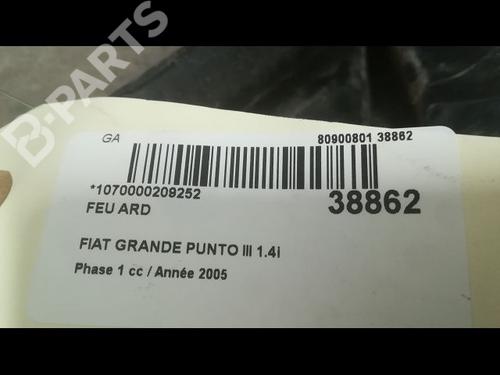 Right taillight FIAT GRANDE PUNTO (199_) 1.4 (199AXB11, 199AXB1A, 199BXB1A, 199AXL1A) | BP9604368C35 