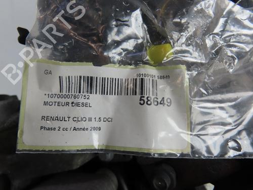 Used Engine Engine RENAULT CLIO III (BR0/1, CR0/1) 1.5 dCi (BR17, CR17) (86 hp) 36444302 36444302