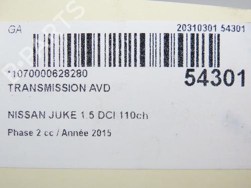 Right front driveshaft NISSAN JUKE (F15) 1.5 dCi | BP29469700M39
