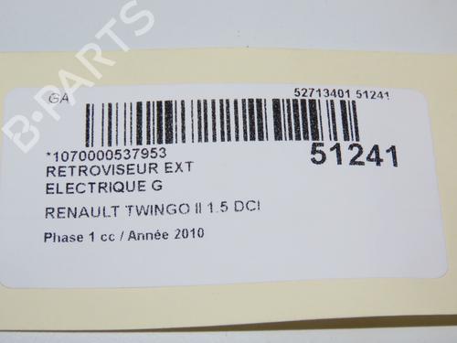 Used Left mirror RENAULT TWINGO II (CN0_) 1.5 dCi (CN0E) (64 hp) 28968689