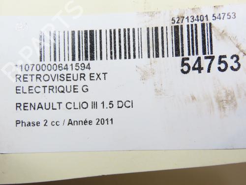 Left mirror RENAULT CLIO III (BR0/1, CR0/1) 1.5 dCi | BP28968739C26 