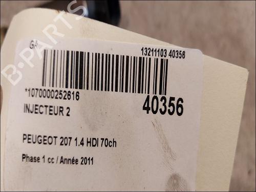 Used Injector PEUGEOT 207 (WA_, WC_) 1.4 HDi (68 hp) 9611643