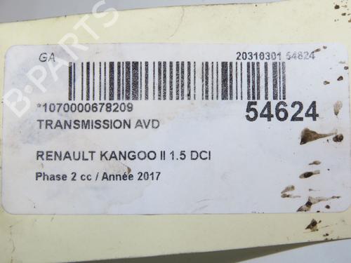 Right front driveshaft RENAULT KANGOO Express (FW0/1_) 1.5 dCi 75 (FW07, FW10, FW04) | BP32486107M39 