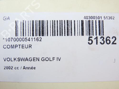 Kombinert Instrument VW GOLF IV (1J1) 1.6 16V (105 hp) 28830453